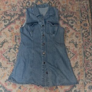 ASOS Blue Denim Midi Dress